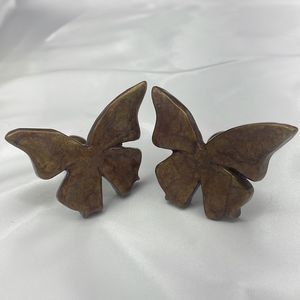 Set of 2 Soko Bronze Butterfly Knobs by Jaye Designs